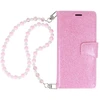 Fusion Accessories Liavec Glitter Magsafe Book dėklas skirtas Samsung Galaxy S24 Plus rožinės spalvos