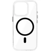Fusion Accessories Topt Blizgus Magsafe skaidrus dėklas skirtas iPhone 16 Pro Max juodos spalvos