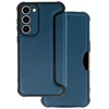 Fusion Accessories Topt Razor Carbon Book dėklas skirtas Samsung Galaxy S23 Plus mėlynos spalvos