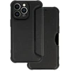 Fusion Accessories Topt Dėklas Razor Carbon Book skirtas Xiaomi Redmi 14C juodos spalvos