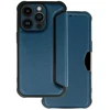 Toptel Topt Razor Carbon Book dėklas skirtas Apple iPhone 14 Pro Max mėlynos spalvos