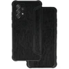 Fusion Accessories Topt Razor Leather Book dėklas skirtas Samsung Galaxy S23 FE juodos spalvos