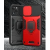 Fusion Accessories Topt Ring Lens dėklas skirtas Samsung Galaxy S22 Plus Raudona