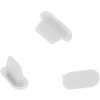 Toptel Topt Silicone anti-dust plug Lightning baltas – 10 pieces