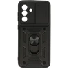 Fusion Accessories Topt Slide Camera Armor dėklas skirtas Samsung Galaxy A56 5G juodos spalvos