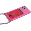 Toptel Topt STRAP Fluo dėklas skirtas Apple iPhone 7/8/SE 2020/SE 2022 Rožinė