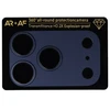 Toptel Apsauginis stiklas Aluminum Metal Camera Full Cover Lens on camera skirtas Apple iPhone 17 Pro deep mėlynas (camera island+mesh)