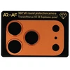 Toptel Apsauginis stiklas Aluminum Metal Camera Full Cover Lens on camera skirtas Apple iPhone 17 Pro cosmic oranžinis (camera island+mesh)