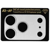 Toptel Apsauginis stiklas Aluminum Metal Camera Full Cover Lens on camera skirtas Apple iPhone 17 Pro sidabrinis (camera island+mesh)