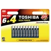 TOSHIBA AAA alkaline batteries 10 pack