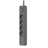 Tracer Power Line+ 1,5 m 4 lizdai + USB-A grafito