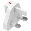 Adapteris kelioninis 4smarts Worldplug do GaN Flex, Hybrid Charger 6in1, FlatPlug Slim (UK, EU, AU) 3 vnt balta