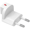 Adapteris kelioninis 4smarts Worldplug do GaN Flex, Hybrid Charger 6in1, FlatPlug Slim (UK, EU, AU) 3 vnt balta