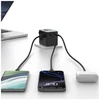 Kelioninis įkroviklis USAMS CC309 2xUSB-C 25W 4in1 US/AU/EU/UK juodos spalvos