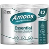 Tualetes papīrs AMOOS ruļļos ar perforāciju, 12 gab./iepak., 2 slāņi,24 m,108 mm