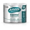 Tualetes papīrs AMOOS ruļļos ar perforāciju,12 gab./iepak., 2 slāņi, 16 m