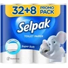 Tualetes papīrs SELPAK, 3 slāņi, 18.6 metri, 140 loksnes, 40 ruļļi