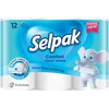 Tualetes papīrs SELPAK Comfort, 2 slāņi, 18m, 150 loksnes, 12 ruļļi