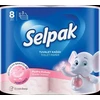 Tualetes papīrs SELPAK Powder 3 slāņi, 18,6m, 140 loksnes, 8 ruļļi
