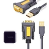 Ugreen adapterio laidas USB-A – DB9 RS-232 1,5 m pilkas (CR104)