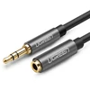 UGREEN AUX kabelio prailginimas mini-jack 3,5 mm, 1 m (pilka)