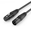 UGREEN AV130 XLR moteriškos jungties į XLR vyriškos jungties kabelis - 2 m (juodas)