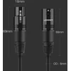 UGREEN AV130 XLR moteriškos jungties į XLR vyriškos jungties kabelis - 2 m (juodas)