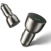 Ugreen CD213 60980 automobilinis įkroviklis | 36W | PD, QC | USB-A, USB-C | pilkas