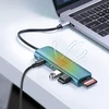 Ugreen CM195 6-in-1 adapteris USB-C į 2x USB 3.0 | HDMI | USB-C | SD | Micro SD (TF) | 100W | pilkas