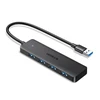 HUB Ugreen CM219 25851 su 4 USB-A 3.0 jungtys and USB-A 3.0 kabelis 15cm - juodos spalvos