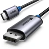 Ugreen CM556 kabelis USB-C and DisplayPort 8K connectors, 3 m long - pilkos spalvos