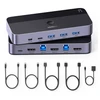 Ugreen CM664 HDMI switch 2in1 KVM switch - juodos spalvos