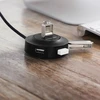 UGREEN CR106 šakotuvas 4xUSB 1m juodas