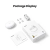 Ugreen HiTune T6 belaidės ausinės with ANC function + USB-A – USB-C kabelis – baltos spalvos