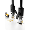Tinklo kabelis Ugreen RJ45 Cat 6 UTP 1000Mbps 1.0m juodas