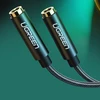 UGREEN AUX garso skirstytuvas su lizdu 3.5 mm laidas, 20 cm (sidabrinis)