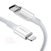 USB-C prie Lightning kabelis UGREEN US171, 3A, 0,25 m (baltas)