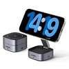 Ugreen W526 3in1 MagSafe / Qi indukcinis telefono / ausinių įkroviklis su USB-C prievadu - juodos spalvos