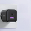 Ugreen X516 30W GaN Laidinis įkroviklis 1x USB-A 1x USB-C - pilkos spalvos