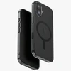 UNIQ Airsuit Dėklas skirtas Apple iPhone 17 Magclick Charging juodos spalvos