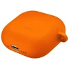 UNIQ dėklas Nexo AirPods 4 + Ear Hooks Silicone volt oranžinis
