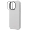 UNIQ dėklas Lino Hue Apple iPhone 15 Pro Max 6.7" Magclick Charging pilkos spalvos
