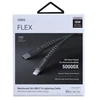 UNIQ MFI Flex kabelis USB-C-Lightning 18W nailono anglies pilkas
