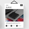 UNIQ laidinis įkroviklis HUB Surge 90W juodos spalvos 2xUSB Quick Charge 3.0 + 2xUSB-C PD 3.0 (LITHOS Collective)