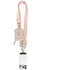 Universal lanyard with wallet Guess 4G Metal Logo pink