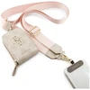 Universal lanyard with wallet Guess 4G Metal Logo pink