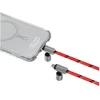 Universalus telefono dirželis kabelis 2in1 Skinarma Dyno Ve USB-C/USB-C raudonas