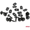 Universalių varžtų ir tvirtinimo plokštelių rinkinys 18 mm ? 5 mm 10 vnt. amio-05028