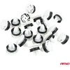 Baldų segtukų rinkinys su guminiu tarpikliu 20mm ? 9 mm 20 vnt. amio-05029