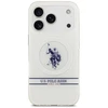 Us Polo Assn US Polo DH and Bottom Stripe Logo MagSafe dėklas skirtas Apple iPhone 17 Pro baltos spalvos